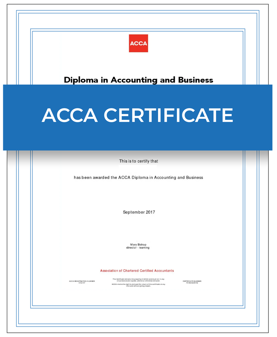 ACCA Membership Certificate – Next Day Apostille Service