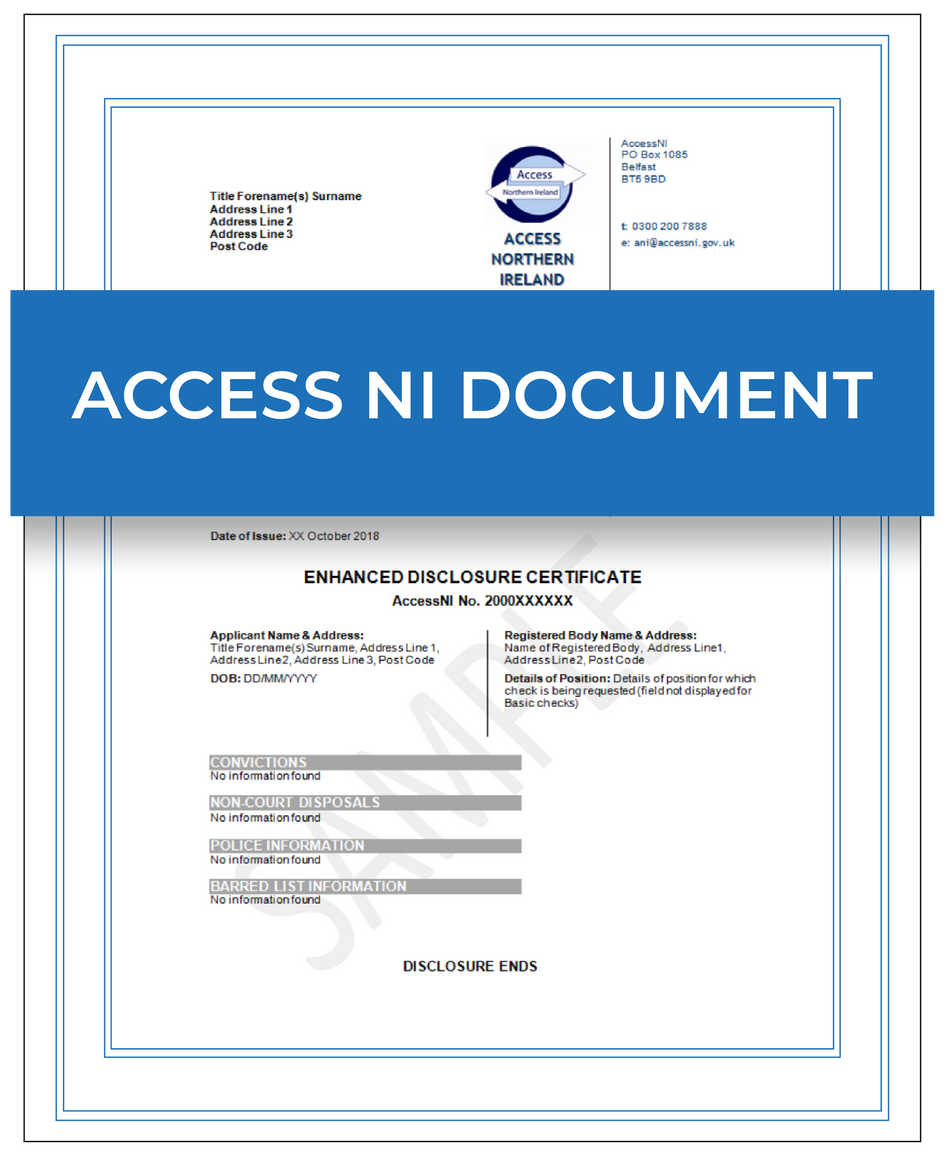 Access NI Document – Next Day Apostille Service