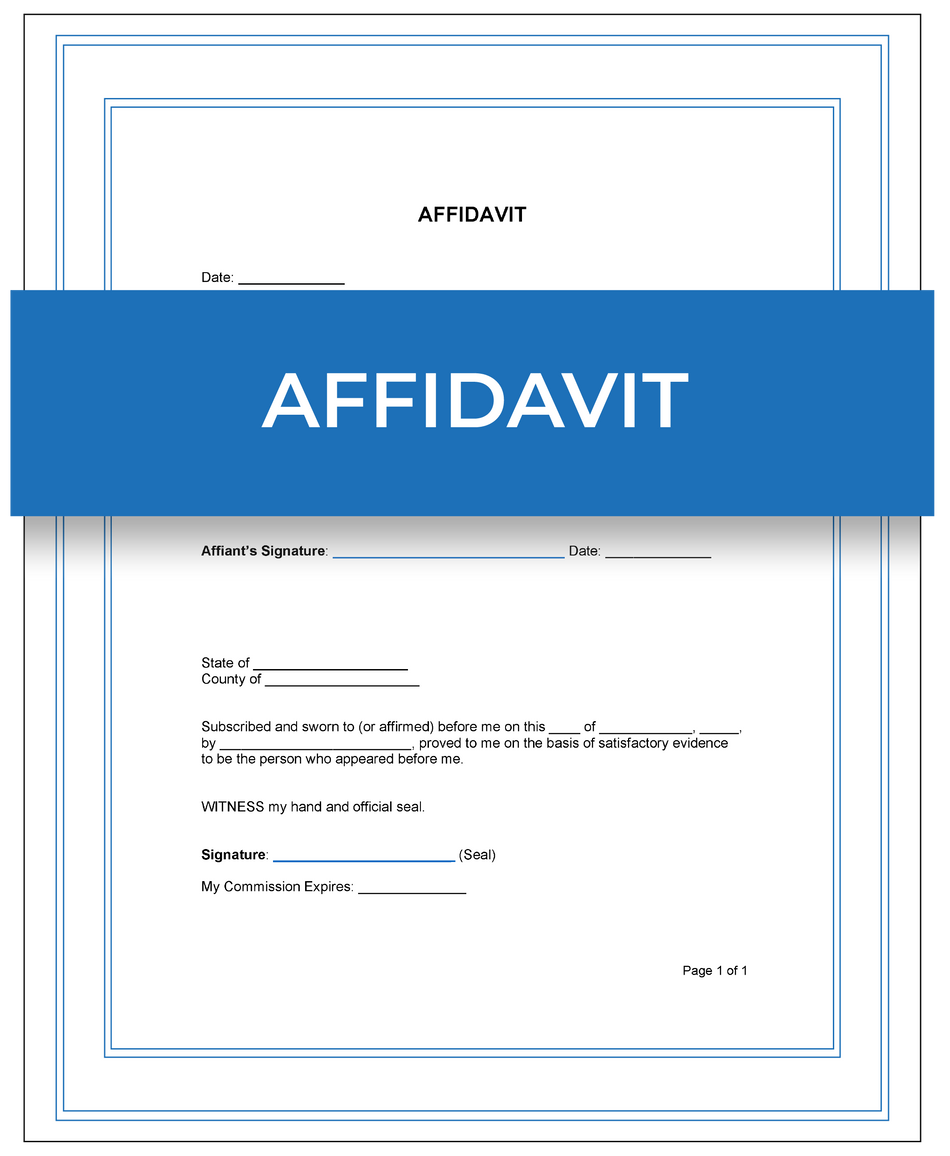 Affidavit – Next Day Apostille Service