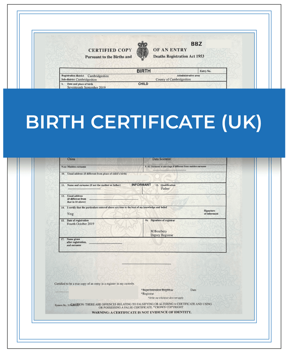 Birth Certificate (UK)