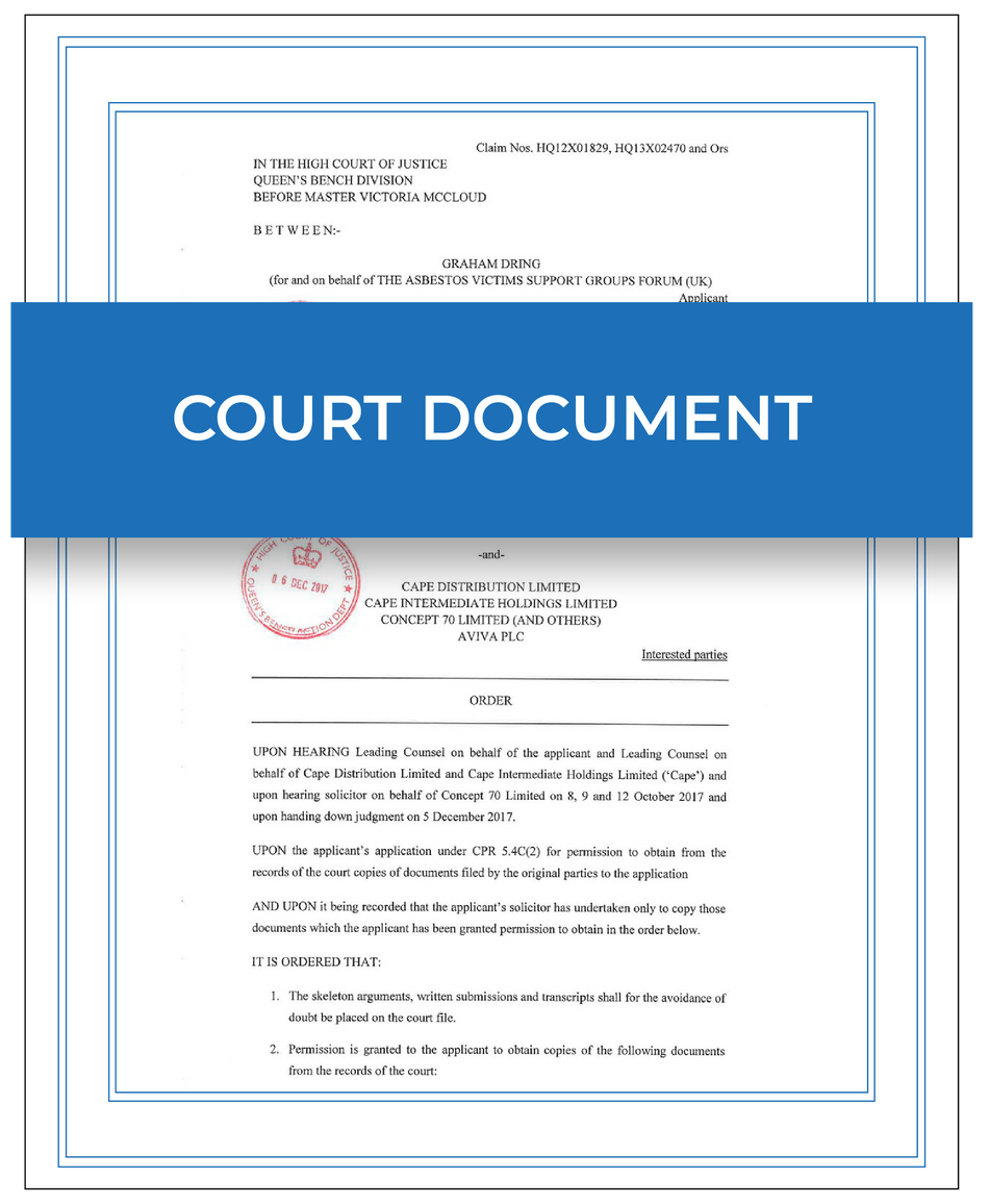 Court document – Next Day Apostille Service