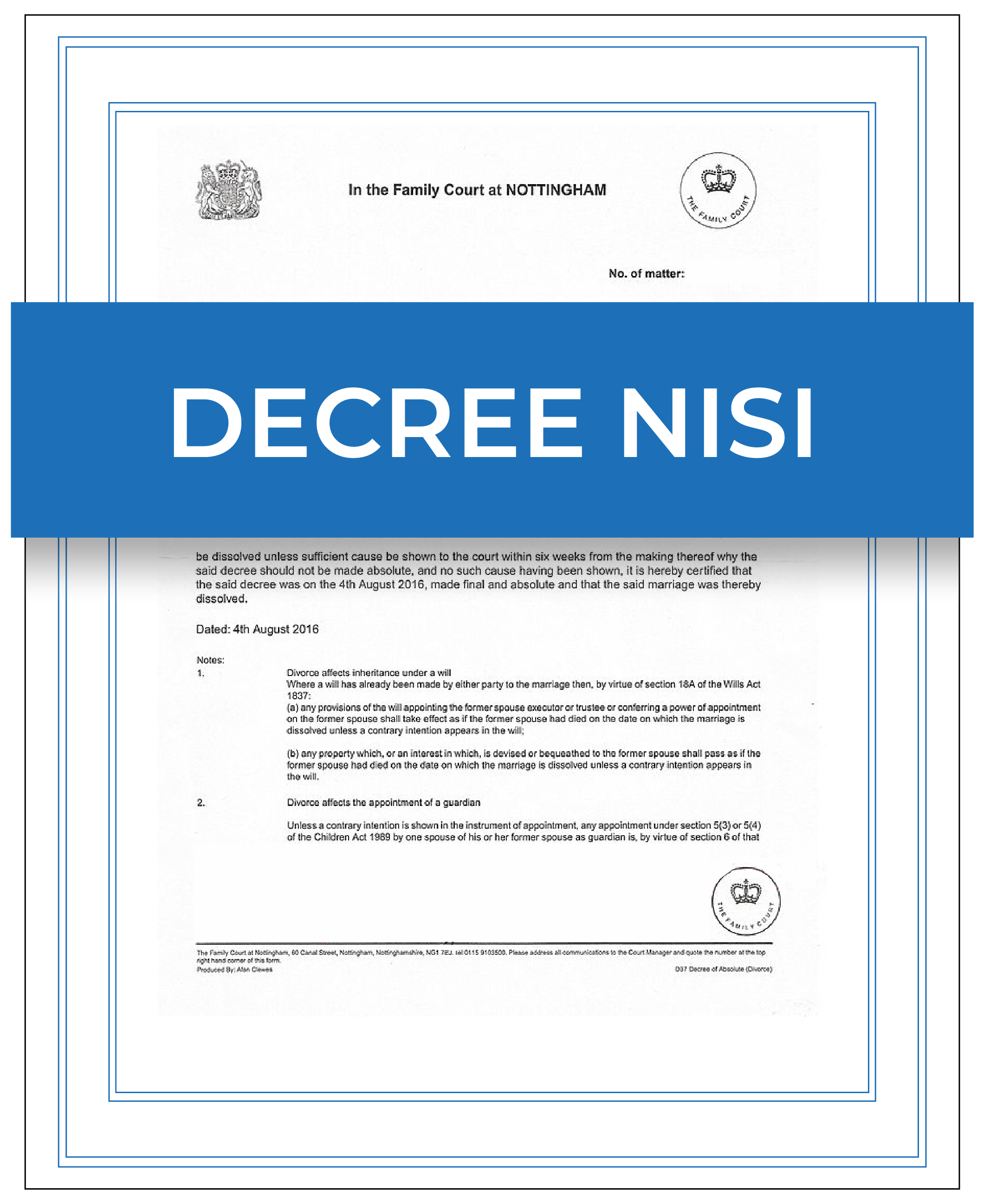 Decree Nisi Apostille | Quick UK Legalisation Service – 1st Apostille