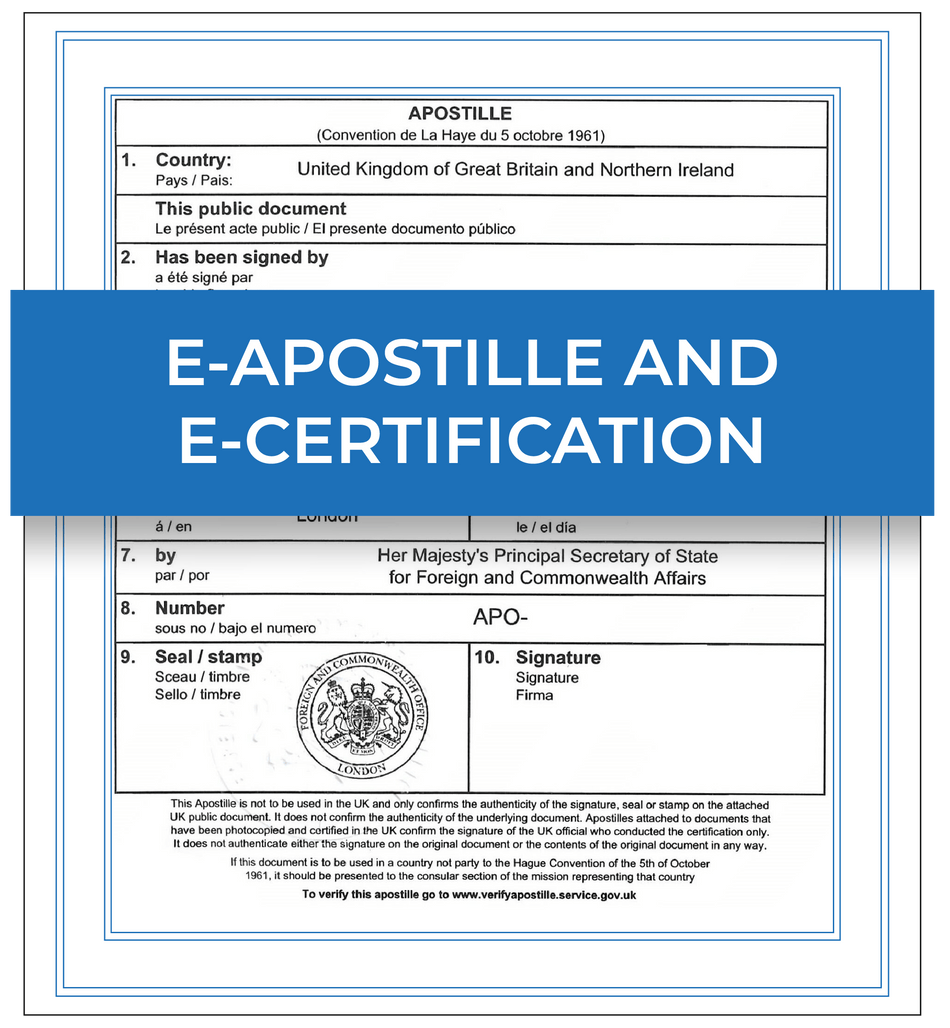 e-Apostille+e-Certification