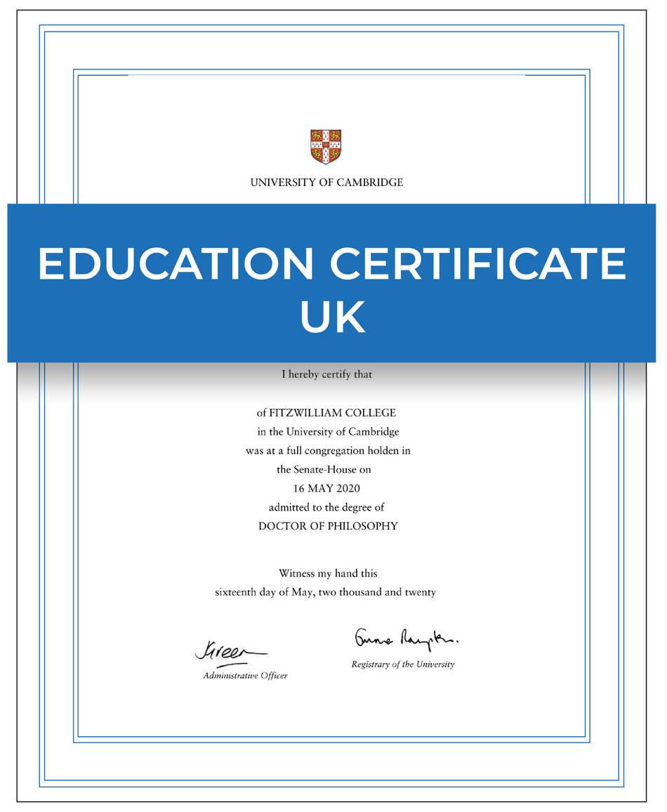 Educational certificate (UK) – Next Day Apostille Service