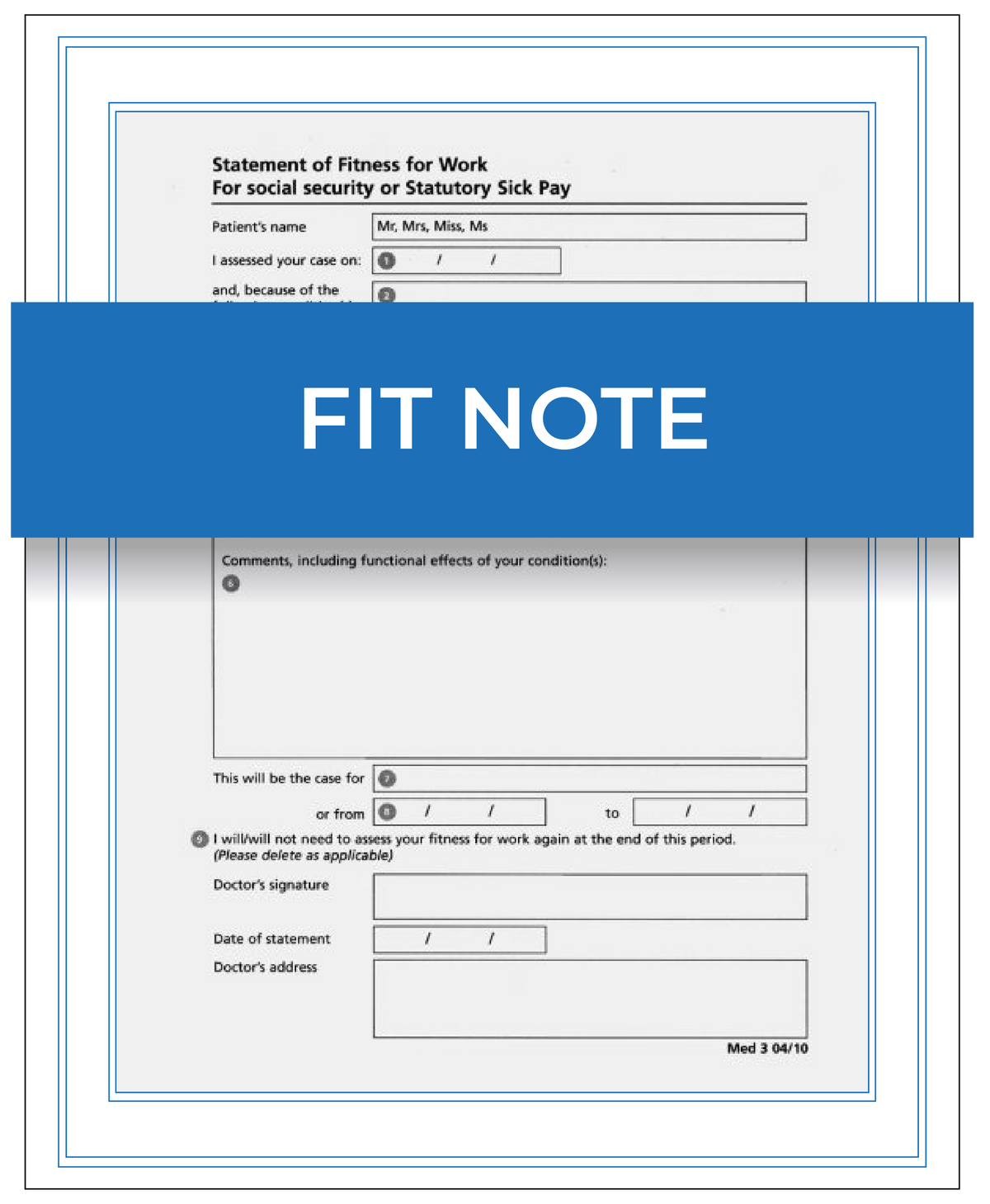 Fit Note Example Uk Fit Note Apostille | Medical Certificate Legalisation UK – 1st Apostille