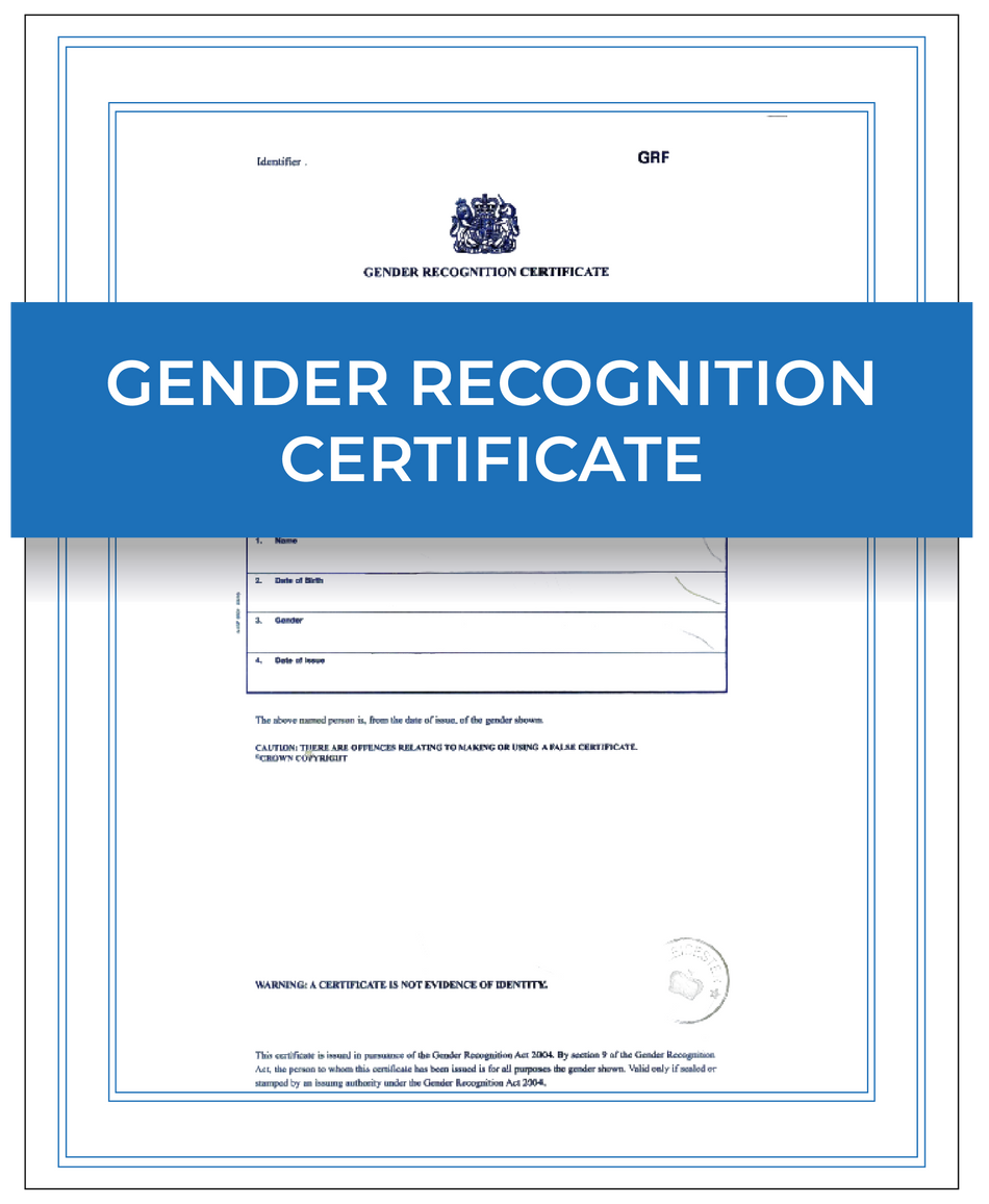 Gender Recognition certificate – Next Day Apostille Service