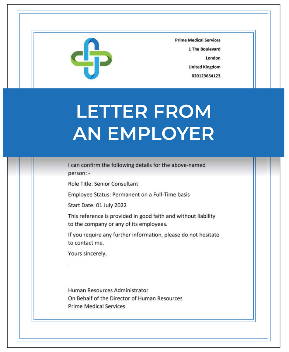 Letter from an employer – Next Day Apostille Service