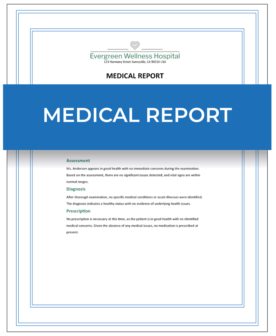 Medical report – Next Day Apostille Service