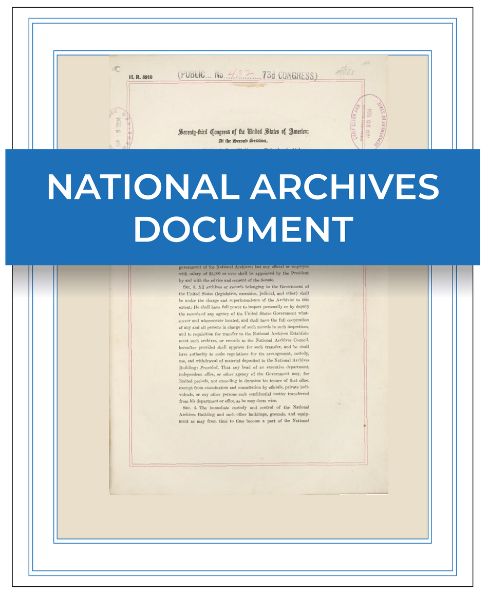 National Archives document – Next Day Apostille Service