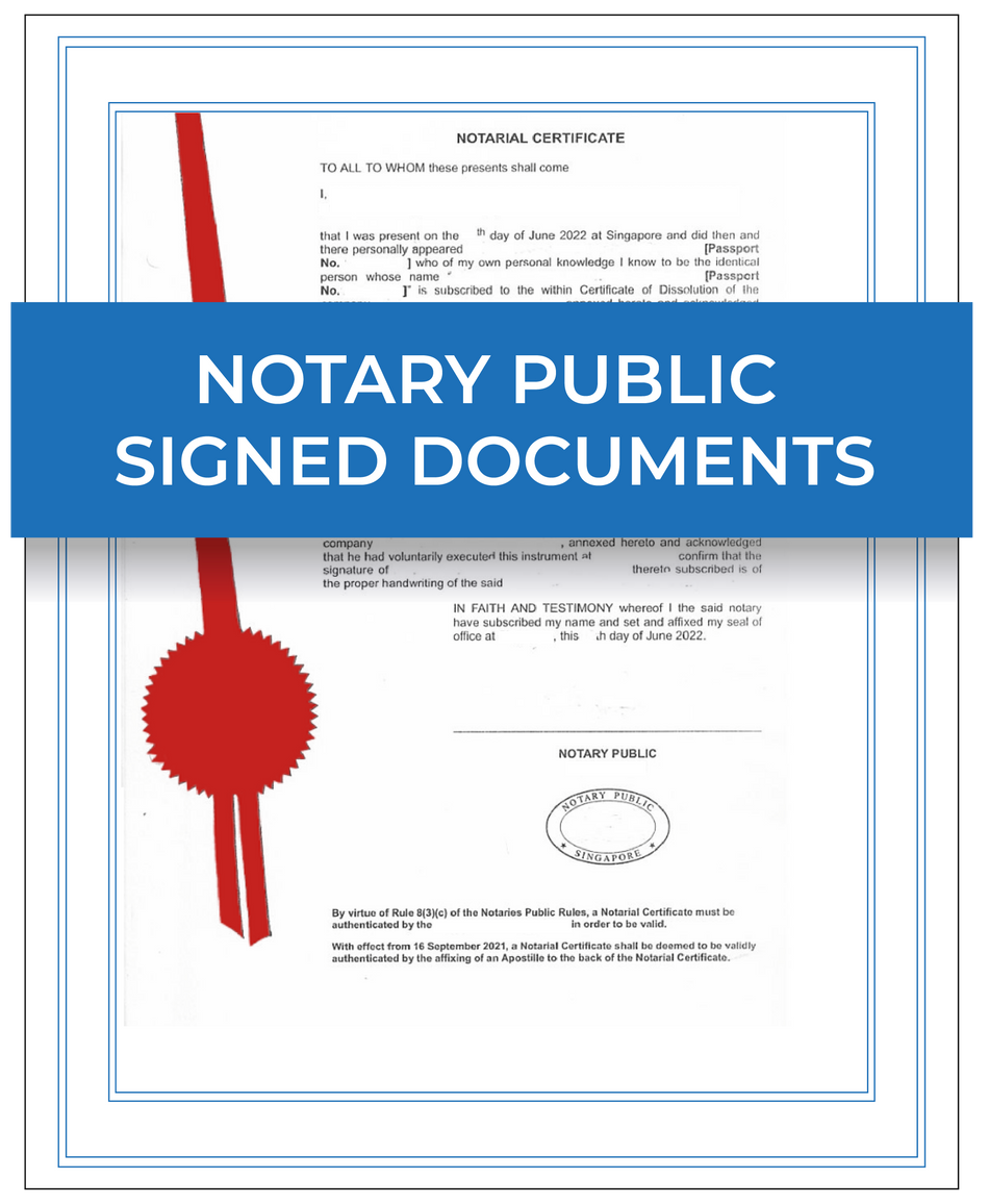 Notary Public Signed Documents – Next Day Apostille Service