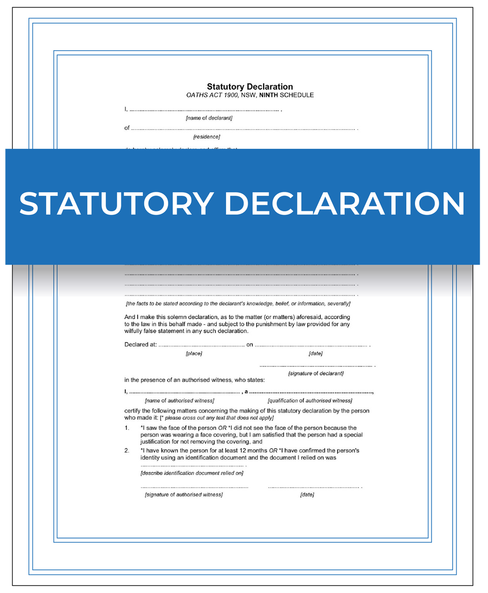 Statutory declaration – Next Day Apostille Service