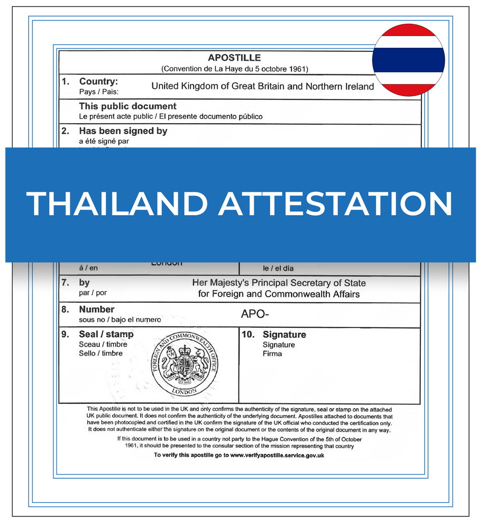 Thailand Attestation