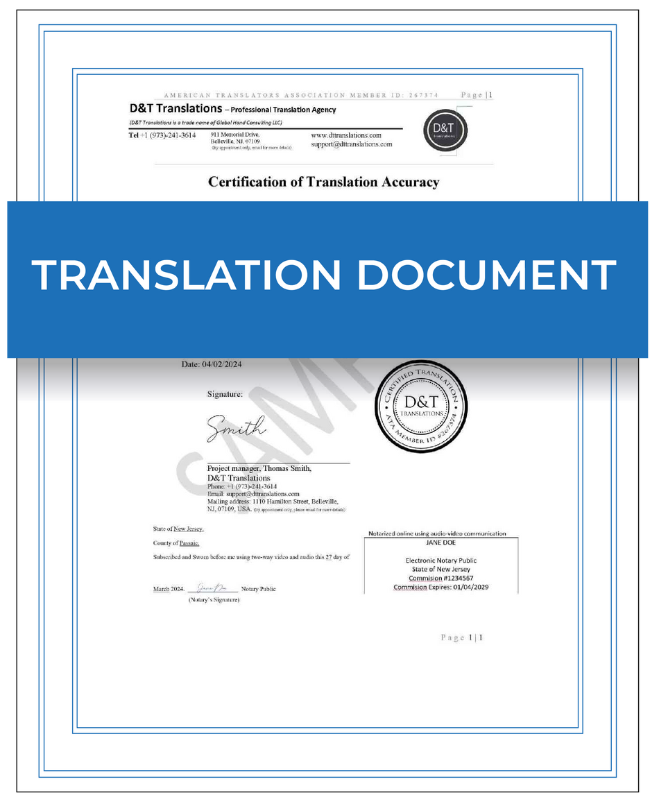 Translation  – Next Day Apostille Service