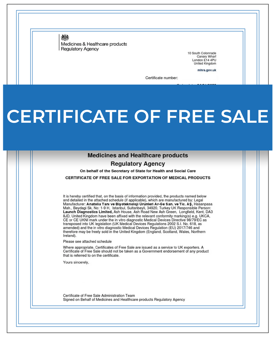 Certificate of freesale – Next Day Apostille Service